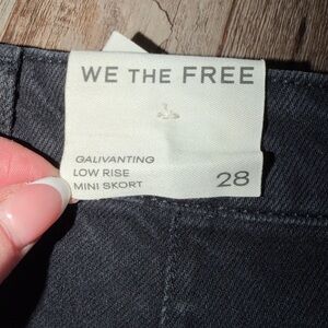 NWT - We The Free - Charcoal Skort